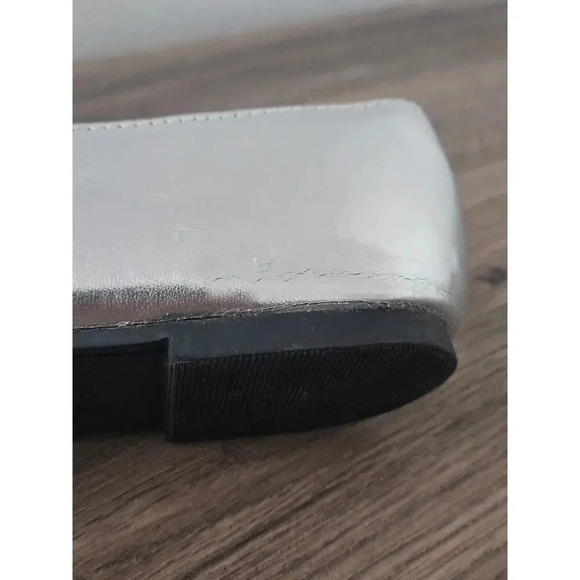 Rampage portia pins silver pointed toe loafer flats size 6.5 - Picture 5 of 16